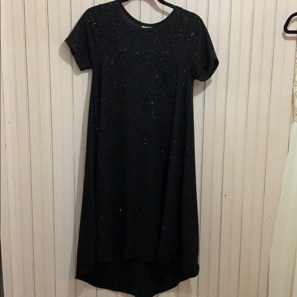 LulaRoe Black Sequin Elegant Carly